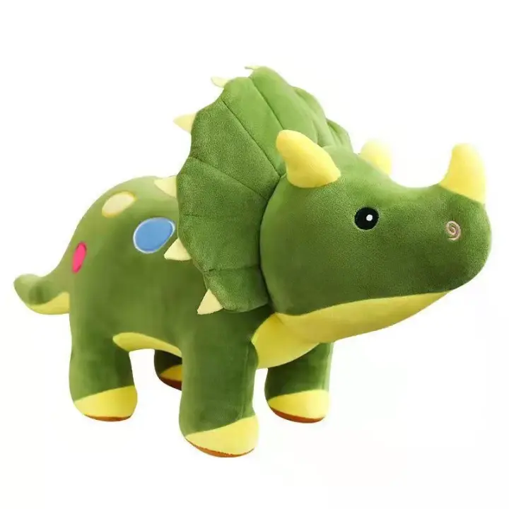 Juguete De Peluche Grande 40cm Triceratops Stegosaurus Creativo Dinosaurio Relleno Para Niños Regalo De Cumpleaños Material Suave - 1