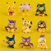 Figuras De Cosplay Pikachu 9 Estilos Caja Sorpresa De Muñecos De Dibujos Animados Decoraciones Para Mesa Regalo De Peluches De Enano - details 0