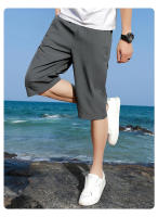 Nuevos Shorts Capris Para Hombre 2024 Thin Ice Silk Pantalones Rectos Y Holgados Para El Verano Estilo Casual - details 13