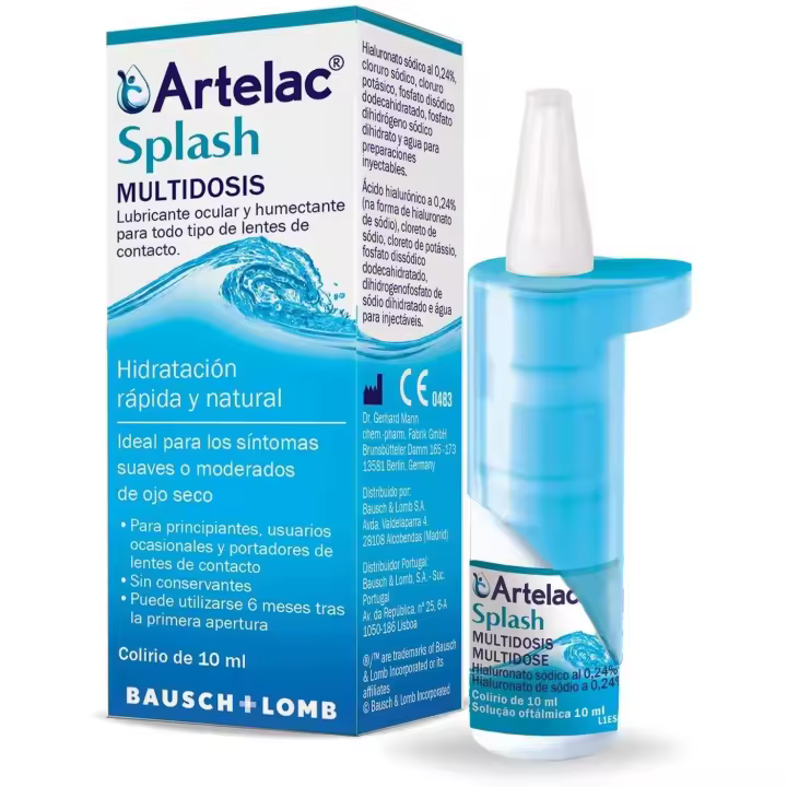 Artelac Splash Colirio Ojos Secos Multidosis, 10 ml. - Bausch & Lomb - 1