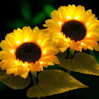 Lámpara De Jardín Solar LED En Forma De Girasol Decorativa Impermeable Para Iluminación De Exterior Y Decoración De Hogar - details 10