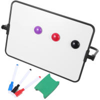 Juego De Tablero Blanco Doble Cara Con Soporte Escribible Borrable Para Mesa Tablero De Dibujo Con Pizarra Seca Práctico Para Mensajes - details 7