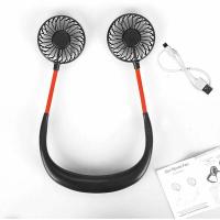 Ventilador portáthil de Cuello, mini VENTILADOR DE Cuello recargable por USB with Luz LED, 3 velocicidades, Doble cabecero de Viento, aire libre para Oficina, Viajes y - details 3