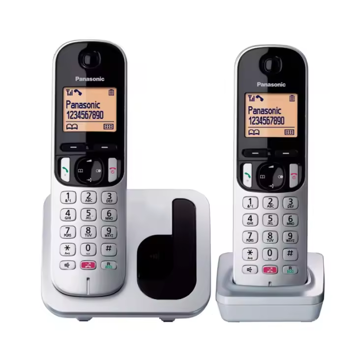 Teléfono PANASONIC KX-TGC252SPS DECT Duo Plata - 1
