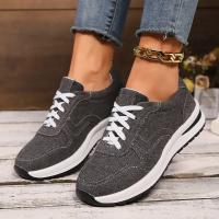 Zapatillas De Lona Para Mujer 2024 Moda Sin Cordones Suela Baja Color Sólido Casual Zapatos Vulcánicos Talla Grande Zapatillas Mujer - details 7