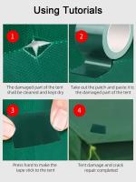Cinta De Reparación Adhesiva Para Tienda De Camping 10M Impermeable Tarpaulin Pegatina De Reparación Material De Alta Calidad - details 2
