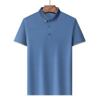Camisa Polo De Algodón Para Hombre 2024 Estilo Casual Color Sólido Cómoda Y Transpirable Manga Corta Moda Verano Negocios Y Descanso - details 11