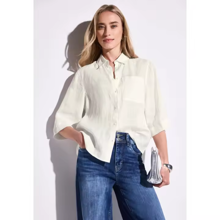 Street One Mod. PS345394 - Camisa lisa 100% lino para mujer - 1