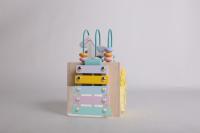 Juguete Educativo de Madera Iwood - Cubo de Actividades para Niños con Rompecabezas y Laberinto de Abalorios - details 1