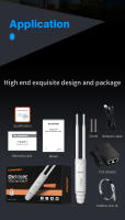 Repetidor de enrutador omnidireccional AC1200 de alta potencia para exteriores, punto de acceso 2G y 5G, antena de largo alcance, amplificador de estación Base WiFi, 2x5dBi - details 12