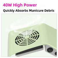Recogedor De Polvo Para Uñas Máquina De Manicura Con Alta Potencia Y Bajo Ruido Herramienta De Arte De Uñas Adecuada Para Uso Profesional Y Doméstico - details 4