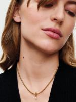 Pandora - Charm Colgante de Círculo de eternidad con Perla cultivada de Agua Dulce tratado-Baño de Oro de 14K - details 2