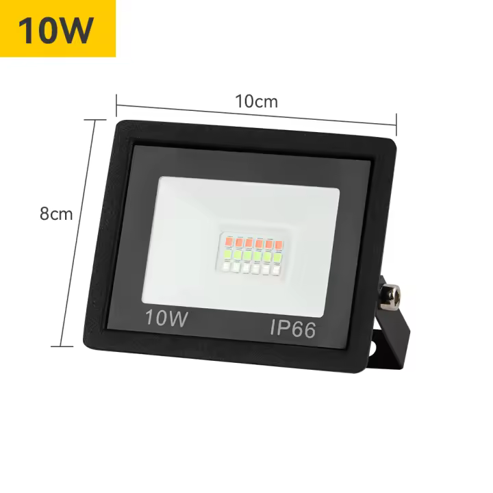 Floodlight LED RGB IP66 Impermeable 220V 30W 50W 100W Luz De Iluminación Exterior Con Reflector Para Paisajismo Y Decoración De Exterior - 1
