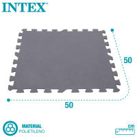 Protector suelo Intex para piscinas 50x50x0,5cm 8 piezas Color Gris - details 1
