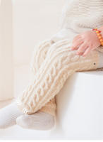 Calentadores De Piernas Para Bebés Niñas Y Niños Estilo Moderno Gruesos Y Cálidos Guantes De Rodilla Accesorios Calientes De Invierno Calcetines De Rodilla Unisex - details 3