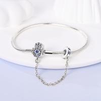 Pulsera De Plata 925 Para Mujer Con Cierre Original Y Cadena De Serpiente Adecuada Para Colgar Charm Brillo Zirconia Pulsera Clásica Para Fiestas - details 74