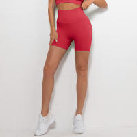 Shorts Deportivos Para Mujer Cintura Alta Sin Costuras Push up Fitness Ciclismo Yoga Levantamiento De Glúteos Shorts Deportivos - details 9