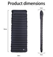 Almohadilla Inflable De TPU Nueva 10cm Con Cojín Para Presión Manual Y Pie Para Acampar En Tiendas Exteriores Y Camas Inflables - details 0