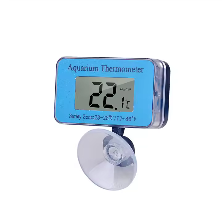 Acuario LCD Termómetro digital impermeable con ventosa Temperatura del agua para peces como Betta - 1