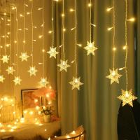 Luces LED De Navidad Con 8 Modos Garrafales EU Enchufe Decoración De Ventana De Escarcha Colgante De Navidad Para Jardín - details 8
