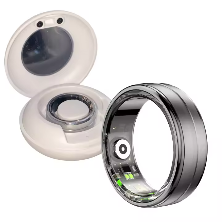 PORCHEDDU Anillo Inteligente , Fitness, Monitor de frecuencia Cardíaca, Sueño, Podómetro, Calorías, IP67 - 1