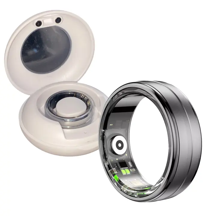 PORCHEDDU Anillo Inteligente , Fitness, Monitor de frecuencia Cardíaca, Sueño, Podómetro, Calorías, IP67 - 1