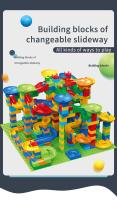 Juguetes De Bloques Creativos Para Niños DIY Con Carreras De Mármol Laberinto De Bolas Interacción Padres-Hijos Bloques De Construcción Subtamaño MEIZHI - details 0