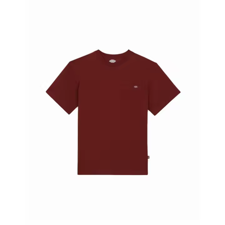 Camiseta Hombre Dickies Granate Manga Corta con Bolsillo - 1