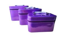 Triple Neceser Maquillaje con espejo Portátil mujer Organizador bolsa de maquillaje para cosmeticos de gran capacidad - details 1