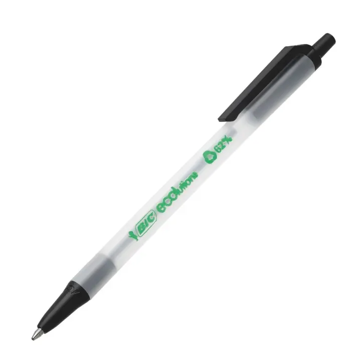 BiC Ecolutions Round Stic Bolígrafo de punta de bola 3 UNIDADES COLOR NEGRO - 1