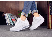 Zapatos De Moda Con Punta Redonda Y Tacón Inclinado Para Mujer Cómodos Y Transpirables Con Suela Gruesa Zapatillas Deportivas Al Aire Libre - details 6