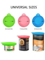 Tapa De Almacenamiento General Para Alimentos De Mascotas De Silicona Resistente a La Humedad Para Gatos Y Perros - details 4