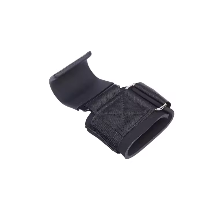 Guante Antideslizante Para Barra Horizontal Con Gancho Y Correa De Muñeca Soporte Lumbar Universal Para Todas Las Edades Material Poliéster Negro - 1