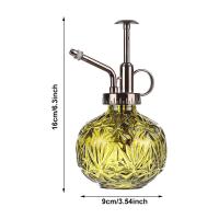 Botella De Rociador De Vidrio Y Metal Para Jardín Retro Con Tapa De Presión Y Rostrón De Alta Atomización Herramienta De Riego Para Plantas Capacidad 240ML Tamaño 9*16cm - details 2