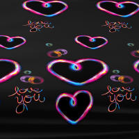 Edredón De Cama Con Patrón De Corazón En Forma De Emoción LED Fluviante 1 Pieza Funda Para Cama Poliéster 100% Decoración De Dormitorio - details 6