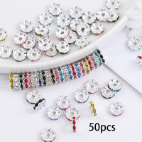 50pcs 12mm Espaciadores De Rhinestone De Aleación Con Diseño Wavy Colorido Para Fabricación De Joyas Braceletes Collares Suministros De Manualidades Decorativos - details 4