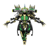 Juego De Construcción DIY Mecha Bloques Skibidi Toilet Green Titan Pencil Man Woman Martial God Para Niños Boys Christmas Gift - details 4