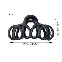 Pinza De Pelo Elegante Con Lazo Y Diseño Hueco Adornada Con Aleación Para Mujer Accesorio Coreano De Moda Simple Y Sólido Para El Día a Día - details 5
