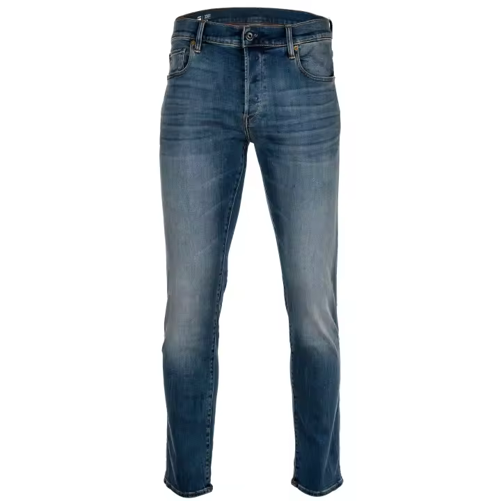 G-STAR Vaqueros para hombre - 3301 Slim, vaqueros superelásticos, aspecto vintage, corte ajustado, largo 34 3301 Slim Vintage Medium Aged - 1