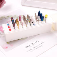 Estuche De Almacenamiento Para Brocas De Uñas Con 30 Huecos Soporte Organizador De Manicura Caja De Exhibición Para Cabezas De Pulido De Uñas Material Plástico - details 8