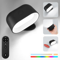 Luz De Pared Remotamente Controlada RGB Cambio De Color Toque Rotación De 360 Grados Luz Nocturna Para El Borde Del Cama Dormitorio - details 0
