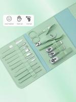 Set Profesional De Manicura Y Pedicura Herramientas De Cuidado De Uñas En Acero Inoxidable Kit De Aseo Con Estuche De Piel Para Viajes - details 2