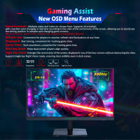 TITAN ARMY Gaming Monitor 24.5 pulgadas P2510HS, 300Hz, FHD IPS 1920*1080 1080P, 1ms, 121%sRGB, FreeSync & Adaptive Sync, HDR 400, Pantalla de reducción de luz Azul, HDMI, DP1.4, VESA 100*100, modos FPS RTS RAC MMORPG Gaming - details 14