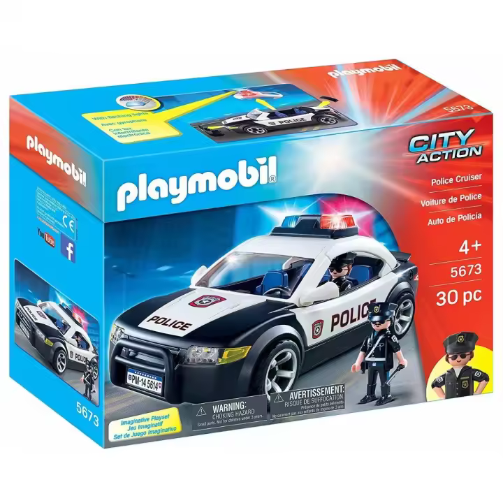 PLAYMOBIL COCHE DE POLICÍA EXCLUSIVO ESTADOS UNIDOS 5673, TIENDA CON LICENCIA OFICIAL - 1