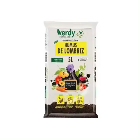 Sustrato Humus de Lombriz 5L - Material 100% Orgánico - VERDY - 74045 - 1