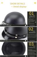Casco Eléctrico Para Hombres Y Mujeres Protección Solar Moto Casco Mitad Para Todas Las Estaciones Peso 880G Material ABS - details 9