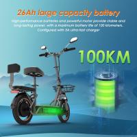 bicicletas electricas plegables adultos KuKirin C1 Pro Patinete eléctrico para adultos de 14 pulgadas，motor de 500W, batería de 48V 26Ah, , autonomía 100km y carga de 120 kg, con almacenamiento delantera - details 3
