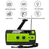 Mov-Radio Meteorológica DE EMERGENCIA with manivela, manivela solar de 4000 mAh, AM/FM/NOAA portátil with El interior tricodal de 1 W y Luz de Lectura con sensor de Movimiento, Cargador de teléfono móvil - details 0