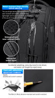 Mochila De Negocios FENRUIEN Para Hombres Con Carga USB Impermeable 35L Multibolsillos Para Viajes Y Computadora - details 11