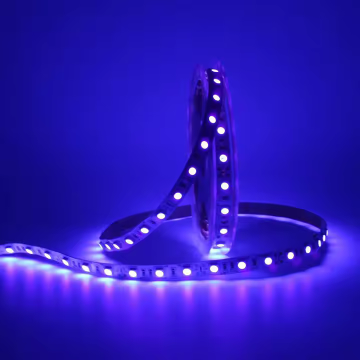 Tiras LED UV Moradas Para Decoración De Navidad 5V USB Ambilight Para TV Iluminación De Juego Flexibilidad Para Habitación Dormitorio - 1